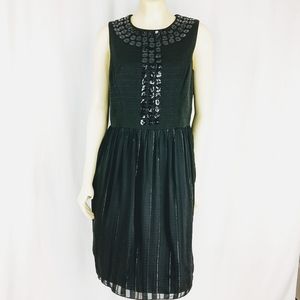 Badgley Mischka Black Embellished Dress